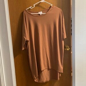 LuLaRoe Brown Tunic Top